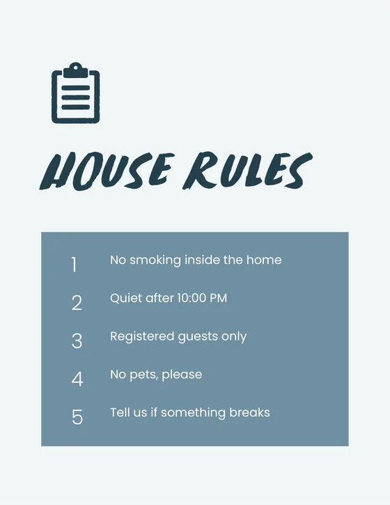 A house sign template
